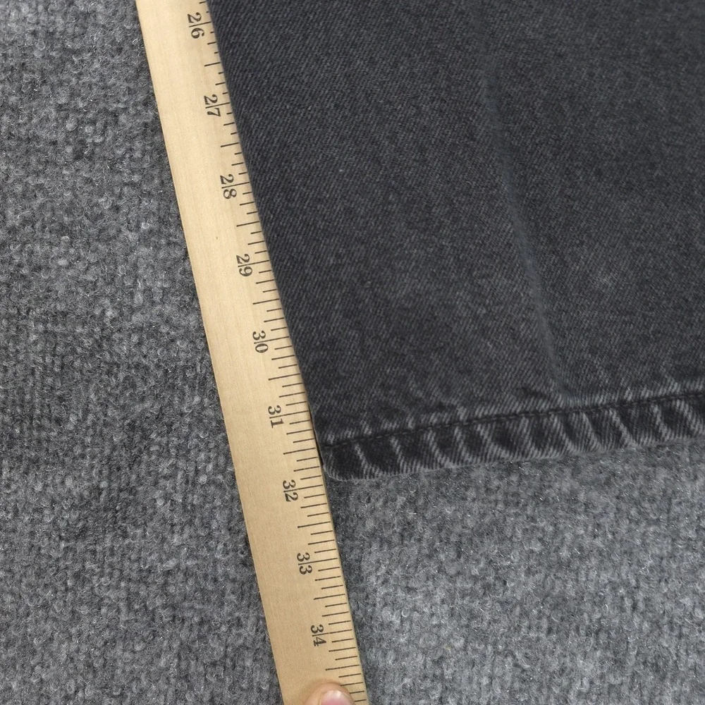 Vintage Levis Jeans Mens‎ 36x32 Black Denim 550 Relaxed Orange Tab 90s USA